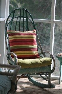 A Rocking Chair At Fiddler on the Creek Cottage