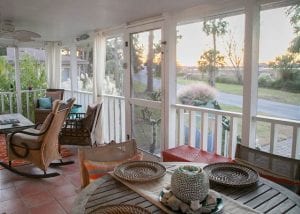 the stunning porch views from tybee tides cottage
