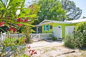 behind a tybee island picket fence