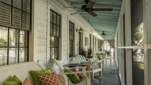 the proch at screened inn vacation rentals mermaid cottages tybee island ga