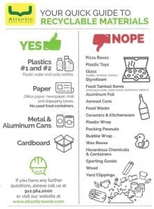 recycle guide for tybee island