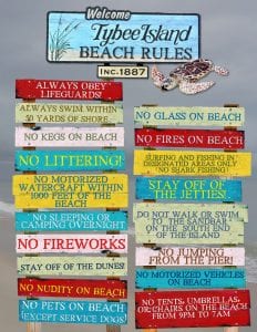 tybee island beach rules