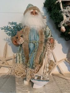 french country santa at tybee tides cottage