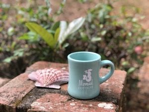 mermaid cottages coffee cup