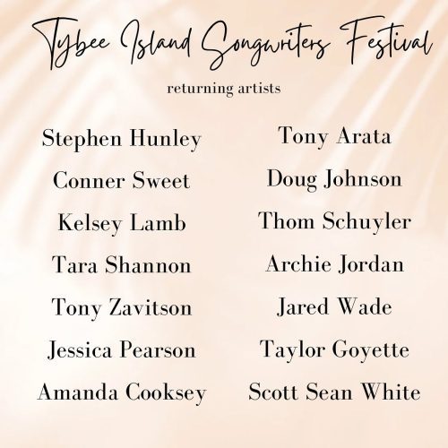 tybee island songwriters festival