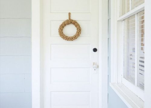 a white door at Sandpiper Cottage