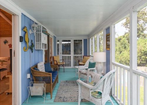 Blue Haven Tybee Screened Porch